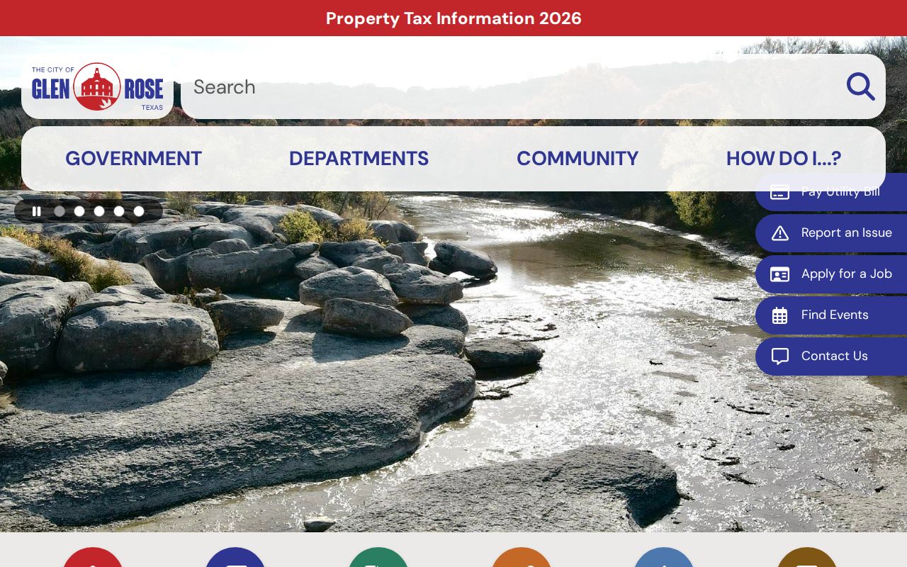 Glen Rose criminal history records on the official city website