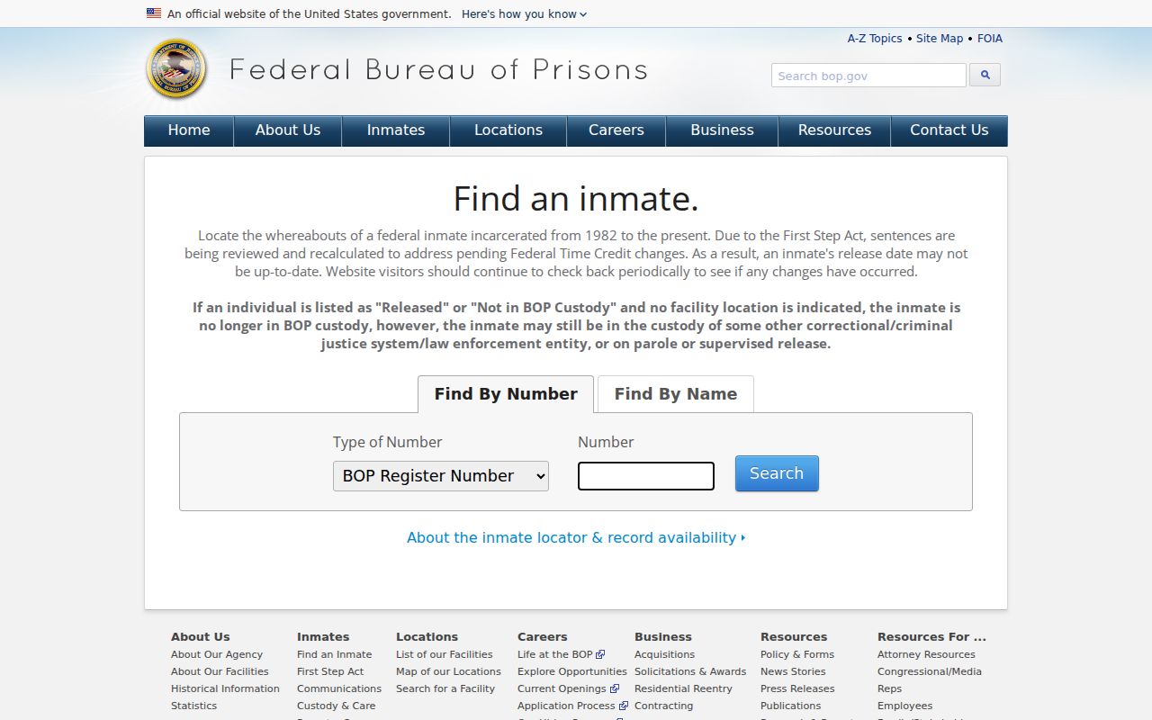Somervell County arrest history and federal inmate locator